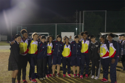 コロンビア共和国女子ラグビーチームが来校