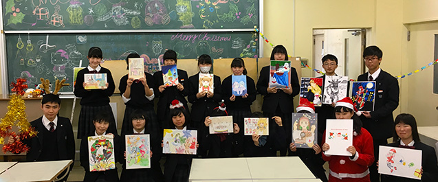恒例の美術部 漫画研究部合同 クリスマスイラスト発表会 花咲徳栄高等学校 恒例の美術部 漫画研究部合同 クリスマスイラスト発表会 花咲徳栄高等学校