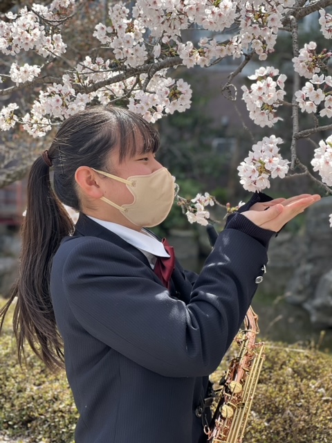 【吹奏楽部より】桜が咲きました！