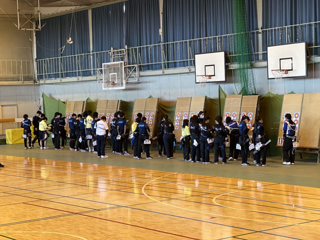 第２２回埼玉県高校部インドアアーチェリー大会が行われました