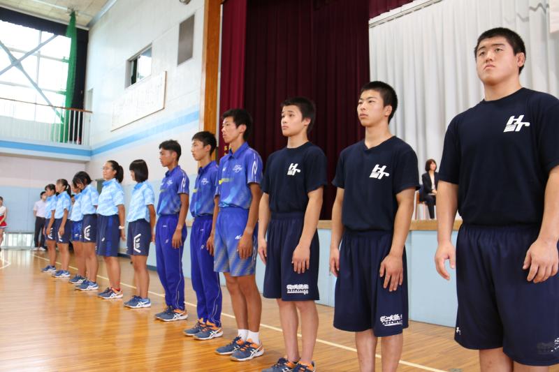 世界選手権・東アジアユース大会並びに全国高等学校総合体育大会出場選手壮行会を実施