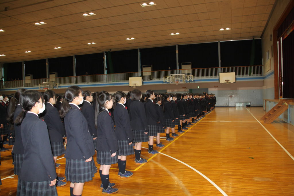 令和7年度 第3学期修了式