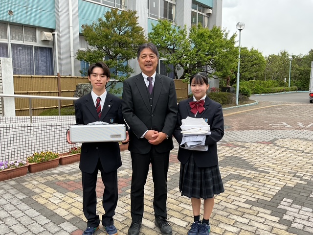 令和８年度　包丁・コックコート授与式（食育実践科１年生）
