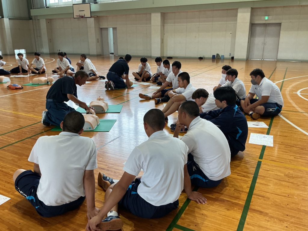 【保健体育類型2年生】東部消防組合の皆様による普通救命講習・2日目