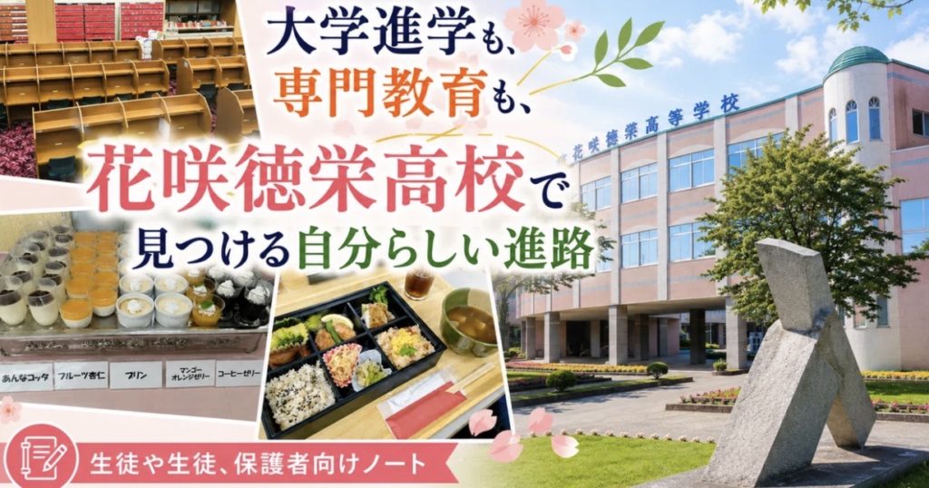 中学生と保護者のための進路ガイド・大学進学も専門教育も花咲徳栄高校で見つける自分らしい進路　