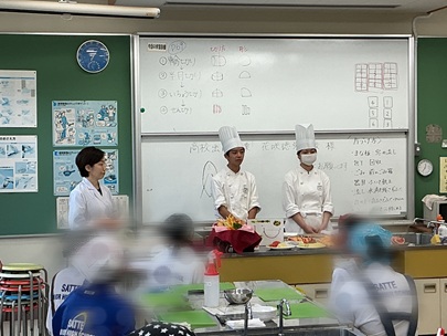 出張授業～幸手中学校で調理実習～